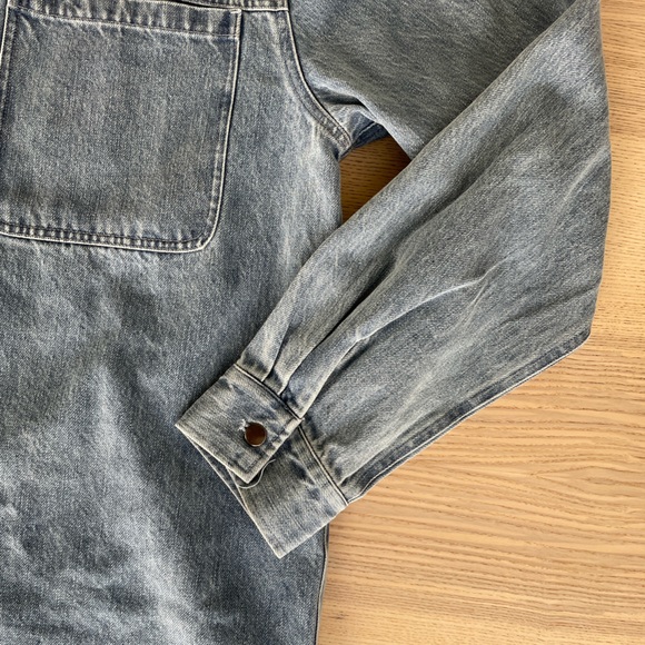 SHADES OF GREY By Micah Cohen Denim Long Sleeve Button Up - Picture 3 of 9